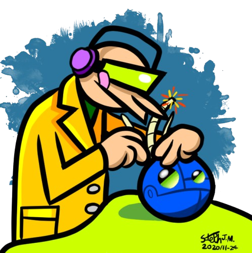 Dr. Frantic repairing Kablooey by ItsStephJM